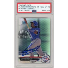 Vladimir Guerrero Jr 2017 Bowman Draft Chrome Refractor Autograph Card #BDC-150 PSA/DNA 10