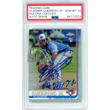 Vladimir Guerrero Jr 2019 Topps Chrome Variation Refractor Autograph "Vladdy Jr" RC #700 PSA/DNA 10