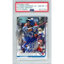 Vladimir Guerrero Jr 2019 Topps Series 2 Autograph "27 Vladito" Rookie Card PSA/DNA 10
