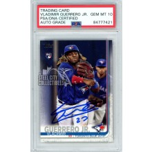 Vladimir Guerrero Jr 2019 Topps Update Autograph "27" Rookie Card #US1 PSA/DNA 10