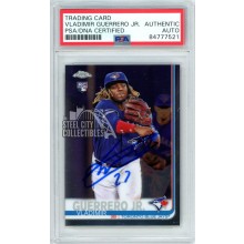 Vladimir Guerrero Jr 2019 Topps Chrome Update Autograph "27" Rookie Card #21 PSA/DNA