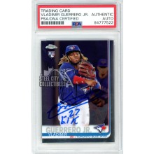 Vladimir Guerrero Jr 2019 Topps Chrome Update "27 EL K" Autograph RC Card #21 PSA/DNA