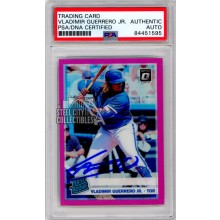 Vladimir Guerrero Jr 2019 Panini Optic Pink Autograph Rookie Card #64 PSA/DNA