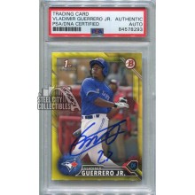 Vladimir Guerrero Jr 2016 Bowman Prospects Rookie Auto #BP55 Yellow PSA/DNA