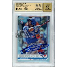 Vladimir Guerrero Jr 2019 Topps Chrome Auto Refractor RC #201 BGS 9.5 BAS 10