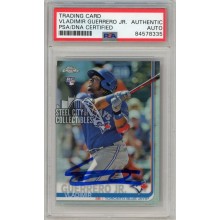 Vladimir Guerrero Jr 2019 Topps Chrome Autograph Rookie Refractor Card #201 PSA/DNA