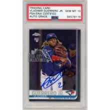 Vladimir Guerrero Jr 2019 Topps Chrome Update Autograph "27" Rookie Card #21 - PSA/DNA 10