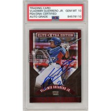 Vladimir Guerrero Jr 2015 Elite Extra Autograph "27" Card #169 PSA/DNA 10
