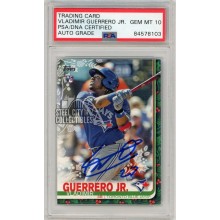 Vladimir Guerrero Jr 2019 Topps Holiday Autograph "27" Rookie Card #HW167 PSA/DNA 10
