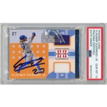 Vladimir Guerrero Jr 2019 Panini Hometown Heroes Autographed Jersey Rookie Card - PSA/DNA 10