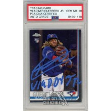 Vladimir Guerrero Jr 2019 Topps Chrome Update "Vladdy Jr" RC Autograph Card #21 PSA/DNA 10