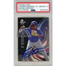Vladimir Guerrero Jr 2018 Bowman Platinum Autographed Card #56- PSA/DNA 10