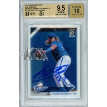 Vladimir Guerrero Jr 2019 Donruss Optic Autograph RC Card #TR-11 BGS 9.5 BAS 10