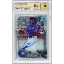 Vladimir Guerrero Jr. 2016 Bowman Chrome Refractor Rookie Autograph 067/499 BGS 9.5