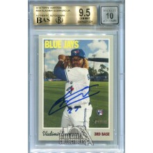 Vladimir Guerrero Jr 2019 Topps Heritage Autograph 27 Rookie #504 BGS 9.5 BAS 10