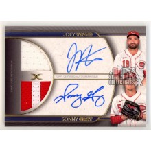 Joey Votto/Sonny Gray 2021 Topps Definitive Autograph Patch Card #DAR-VGR 08/10