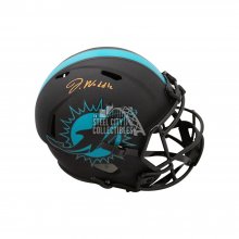 Jaylen Waddle Autographed Dolphins Eclipse Replica Full-Size Football Helmet - Fanatics