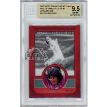 Virginia Wade 2020 Topps Transcendent VIP Red Card #37 6/10 BGS 9.5 Gem Mint