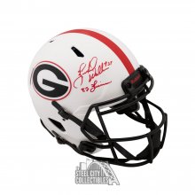 Herschel Walker 82 Heisman Autographed Georgia Lunar Eclipse Authentic Full-Size Football Helmet - BAS COA