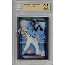 Wander Franco 2020 Bowman Transcendent Card #1 76/100 BGS 9.5 Gem Mint