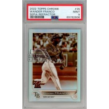Wander Franco 2022 Topps Chrome Sepia Rookie Card #35 PSA 9 Mint