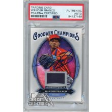 Wander Franco 2020 Upper Deck Goodwin Autographed White Jersey Card #M-WF - PSA/DNA