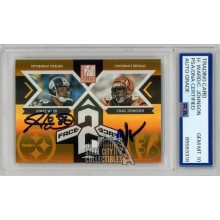 Hines Ward/Chad Johnson 2005 Elite Gold Autograph Card #CB-12 /1000 PSA/DNA 10