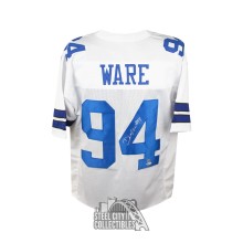 DeMarcus Ware Autographed Dallas Custom White Football Jersey - BAS COA