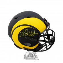 Kurt Warner Autographed Rams Eclipse Replica Full-Size Football Helmet - BAS COA