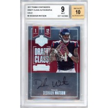 Deshaun Watson 2017 Panini Contenders Draft Class Autograph Rookie Card 10/17 BGS 9