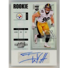 TJ Watt 2017 Panini Contenders Optic Autograph Rookie Card #142