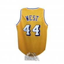 Jerry West Autographed Los Angeles Custom Gold Basketball Jersey JSA COA