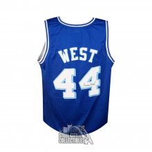 Jerry West Autographed Los Angeles Custom Basketball Jersey - JSA COA (Blue)