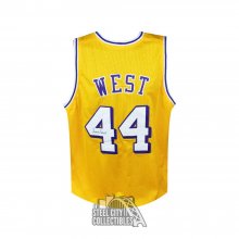 Jerry West Autographed Los Angeles Gold Custom Basketball Jersey - JSA