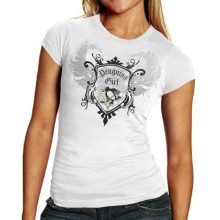 Pittsburgh Penguins Reebok NHL Women's Team Queen White Baby Doll T-Shirt