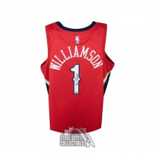 Zion Williamson Autographed New Orleans Pelicans Red Jordan Swingman Basketball Jersey - Fanatics