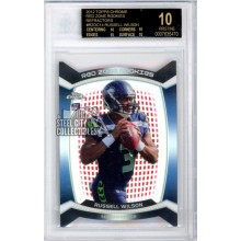 Russell Wilson 2012 Topps Chrome Red Zone Die Cut Rookie Card #RZDC-14 BGS 10 Black Label