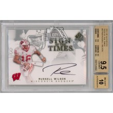 Russell Wilson 2012 UD SP Authentic Sign Of The Times Autograph Card BGS 9.5