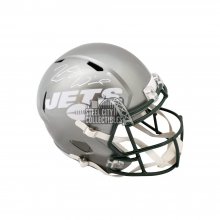 Zach Wilson Autographed New York Jets Flash Replica Full-Size Football Helmet - BAS