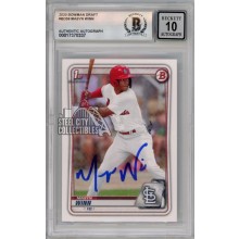 Masyn Winn 2020 1st Bowman Autograph Card #BD59 BAS 10