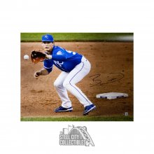 Bobby Witt Jr Autographed Kansas City Royals 16x20 Photo - BAS (Catching)