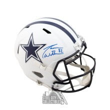 Jason Witten Autographed Cowboys Flat White Replica Full-Size Football Helmet - BAS COA