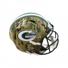 Charles Woodson Autographed Packers Camo Replica Full-Size Football Helmet - Fanatics