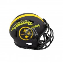 Rod Woodson HOF Autographed Pittsburgh Steelers Eclipse Mini Football Helmet - BAS COA