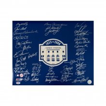 New York Yankees Greats Autographed 16x20 Photo (46 Signatures) - PSA/DNA LOA