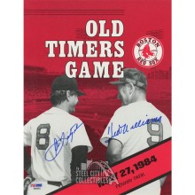 Williams & Yastrzemski Autographed Old Timers Game 5/27/84 Program- PSA/DNA LOA E46633