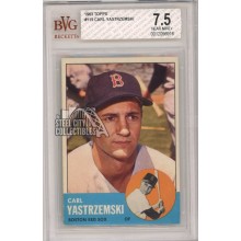 Carl Yastrzemski 1963 Topps Card #115 BVG 7.5 Near Mint+