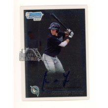 Christian Yelich 2010 1st Bowman Chrome Autograph Card #BDPP78 (Auto Bubble)