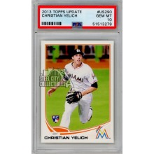 Christian Yelich 2013 Topps Update Rookie Card #US290 PSA 10 Gem Mint