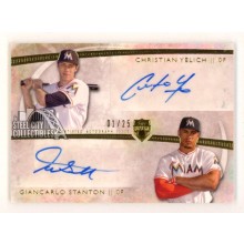 Giancarlo Stanton/Christian Yelich 2014 Topps Supreme Autograph Card #DAYS 01/25